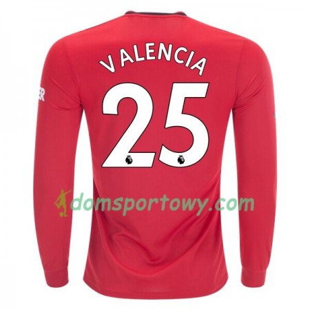Koszulka Manchester United Antonio Valencia 25 Domowe Koszulki Piłkarskie 2019-2020 Długi Rękaw